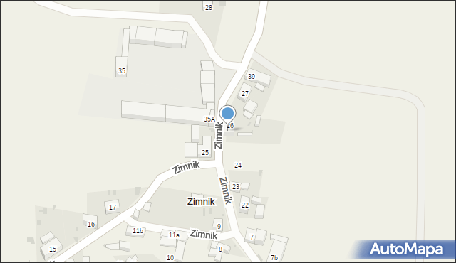 Zimnik, Zimnik, 26B, mapa Zimnik