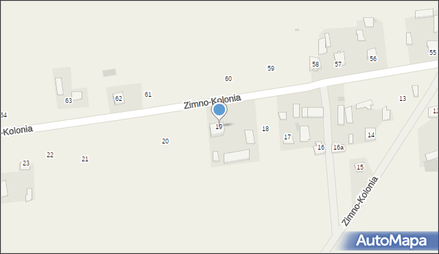 Zimno-Kolonia, Zimno-Kolonia, 19, mapa Zimno-Kolonia