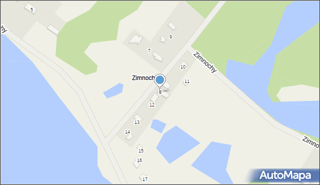 Zimnochy, Zimnochy, 8, mapa Zimnochy