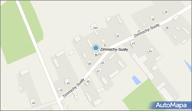 Zimnochy-Susły, Zimnochy-Susły, 36, mapa Zimnochy-Susły