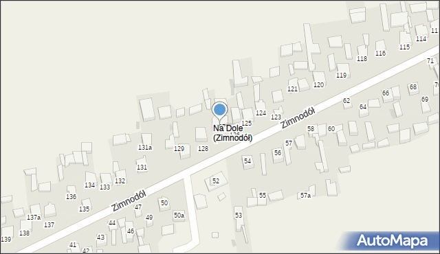 Zimnodół, Zimnodół, 127, mapa Zimnodół