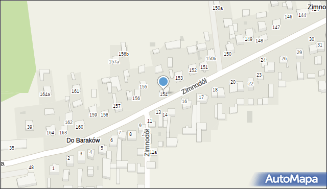 Zimnodół, Zimnodół, 154, mapa Zimnodół
