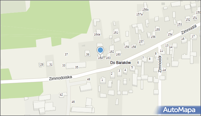 Zimnodół, Zimnodół, 164, mapa Zimnodół