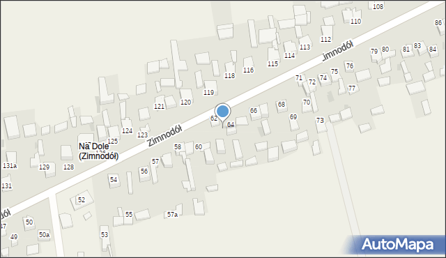 Zimnodół, Zimnodół, 63, mapa Zimnodół