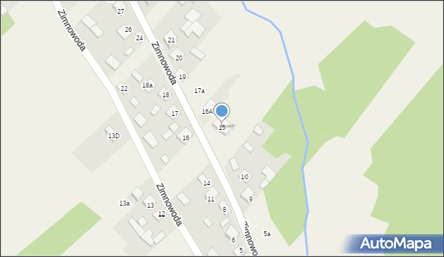 Zimnowoda, Zimnowoda, 15, mapa Zimnowoda
