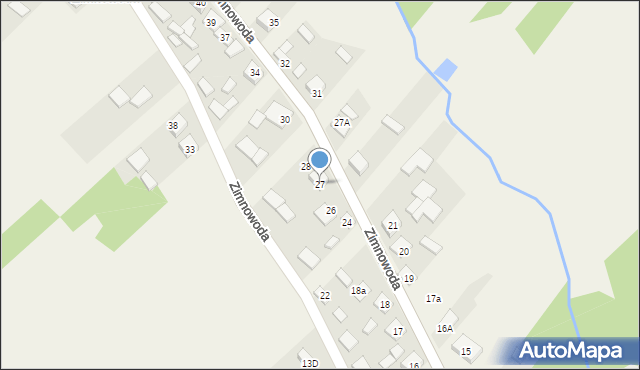 Zimnowoda, Zimnowoda, 27, mapa Zimnowoda