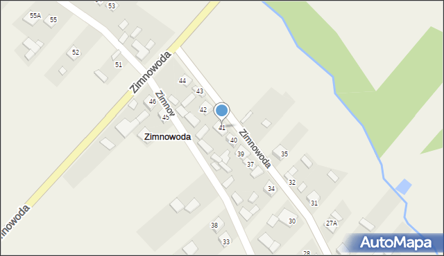 Zimnowoda, Zimnowoda, 41, mapa Zimnowoda