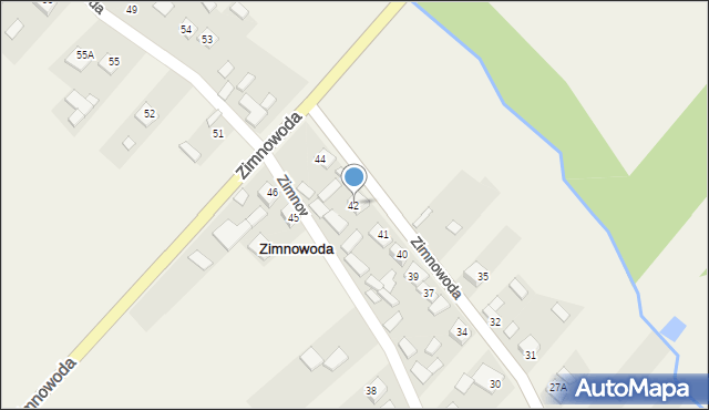 Zimnowoda, Zimnowoda, 42, mapa Zimnowoda