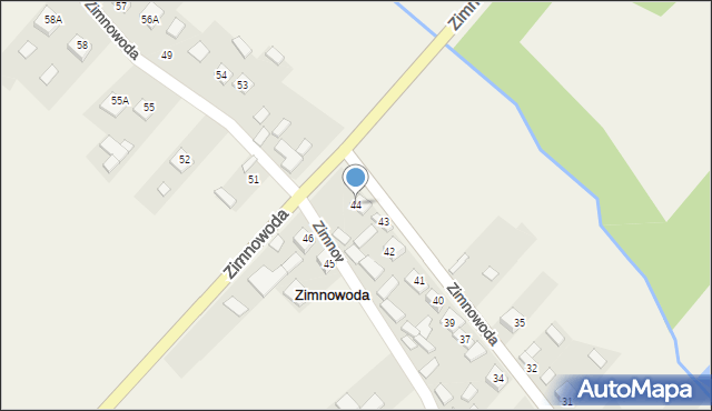 Zimnowoda, Zimnowoda, 44, mapa Zimnowoda