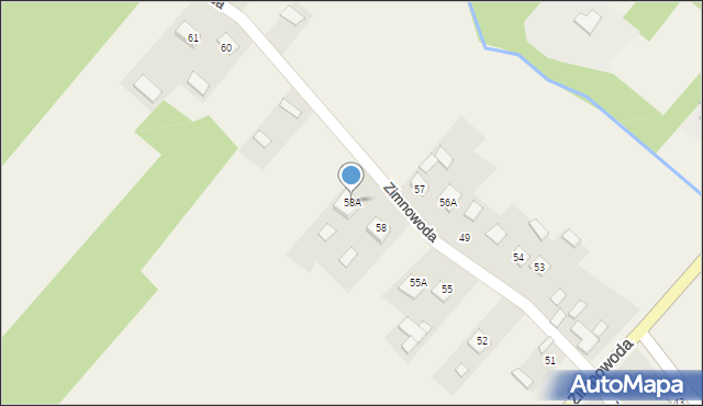 Zimnowoda, Zimnowoda, 58A, mapa Zimnowoda