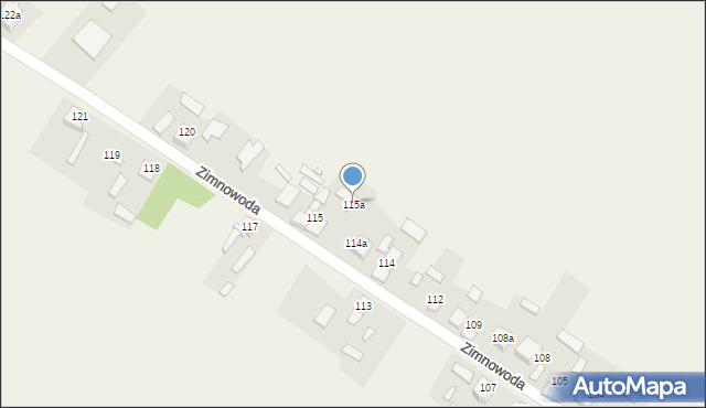Zimnowoda, Zimnowoda, 115a, mapa Zimnowoda