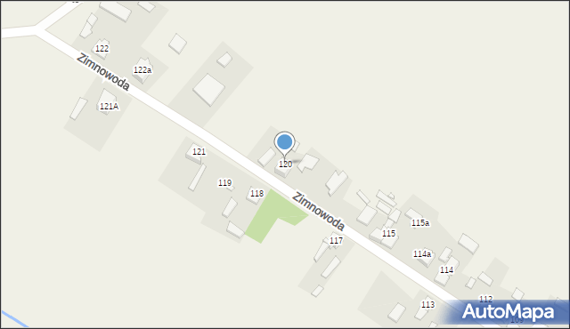 Zimnowoda, Zimnowoda, 120, mapa Zimnowoda