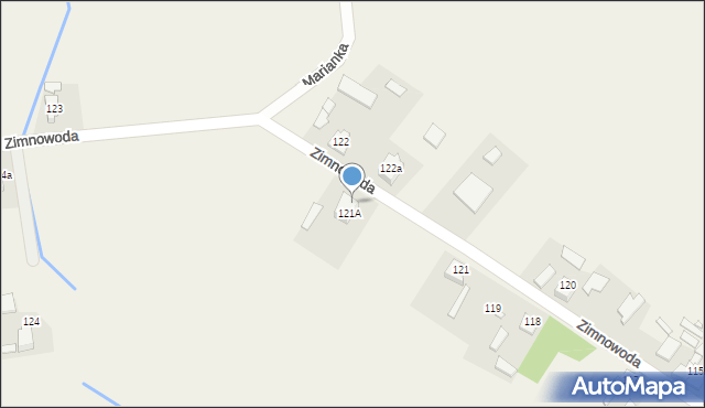 Zimnowoda, Zimnowoda, 121B, mapa Zimnowoda