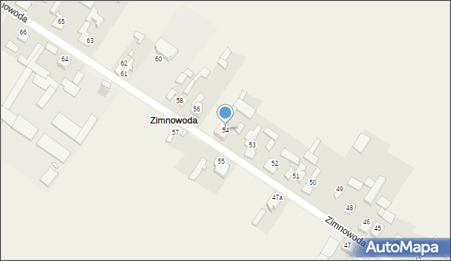 Zimnowoda, Zimnowoda, 54, mapa Zimnowoda