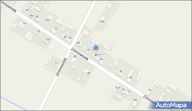 Zimnowoda, Zimnowoda, 85, mapa Zimnowoda
