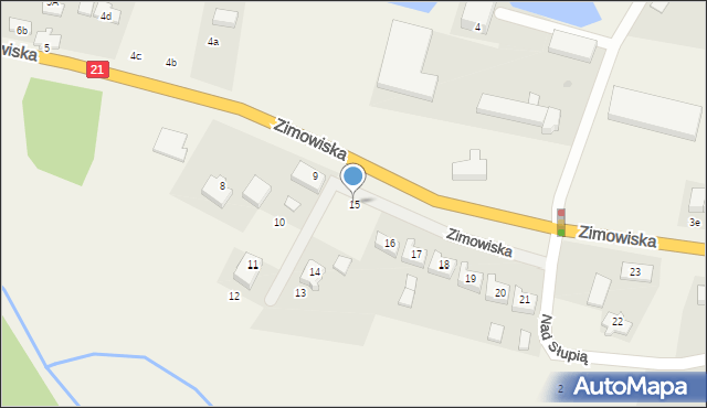 Zimowiska, Zimowiska, 15, mapa Zimowiska