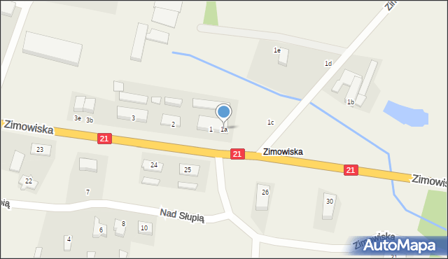 Zimowiska, Zimowiska, 1a, mapa Zimowiska