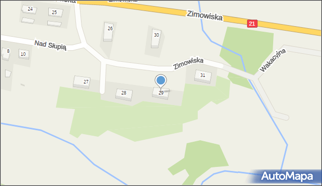 Zimowiska, Zimowiska, 29, mapa Zimowiska