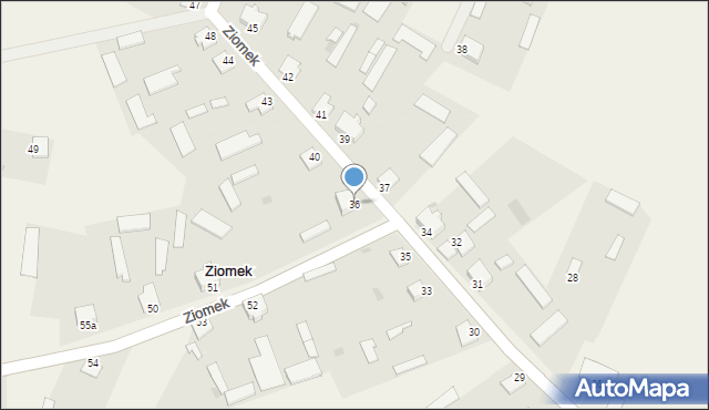 Ziomek, Ziomek, 36, mapa Ziomek