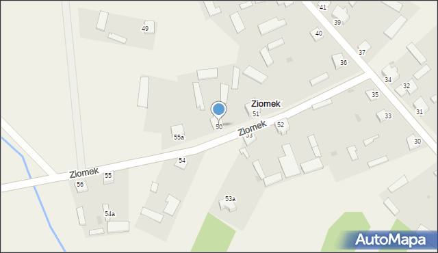 Ziomek, Ziomek, 50, mapa Ziomek