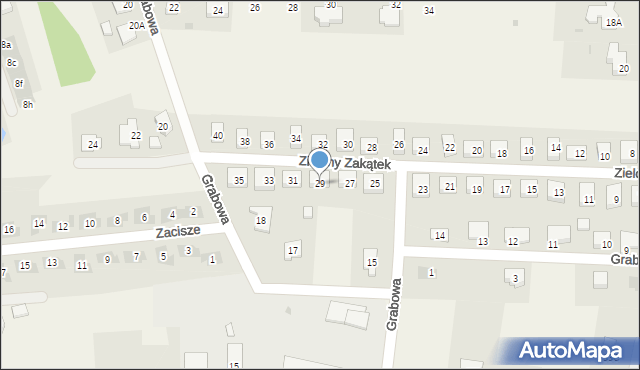Żychlin, Zielony Zakątek, 29, mapa Żychlin