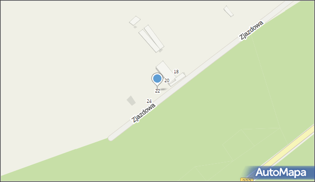 Henrykowo, Zjazdowa, 22, mapa Henrykowo