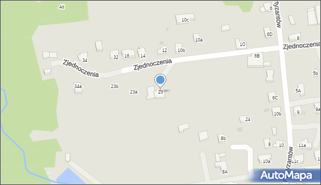 Kalwaria Zebrzydowska, Zjednoczenia, 23, mapa Kalwaria Zebrzydowska