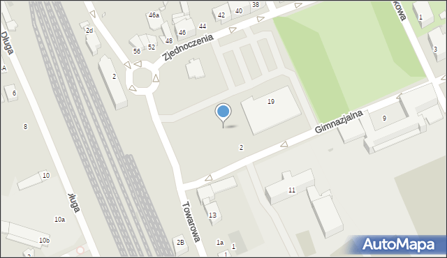 Nowa Sól, Zjednoczenia, 21, mapa Nowa Sól