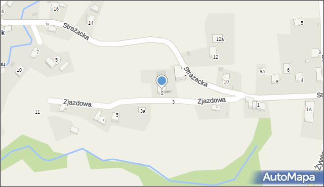Okrajnik, Zjazdowa, 2, mapa Okrajnik
