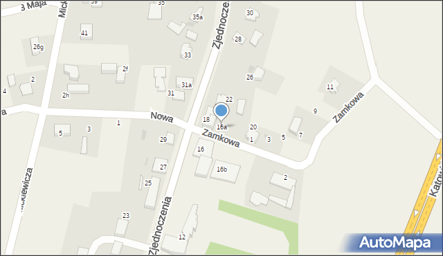 Pawłowice, Zjednoczenia, 16a, mapa Pawłowice