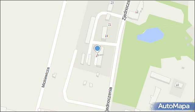 Pawłowice, Zjednoczenia, 17, mapa Pawłowice