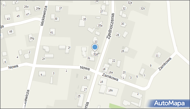 Pawłowice, Zjednoczenia, 31a, mapa Pawłowice