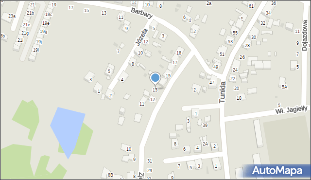 Ruda Śląska, Zjednoczenia, 13, mapa Rudy Śląskiej