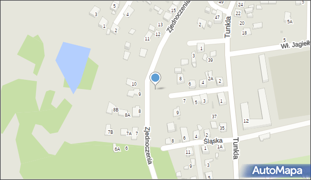 Ruda Śląska, Zjednoczenia, 32, mapa Rudy Śląskiej