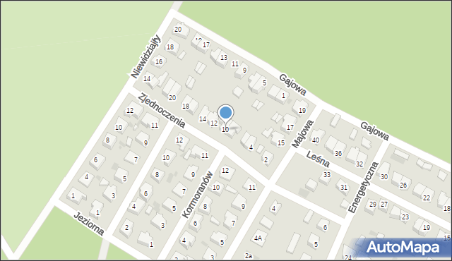 Sława, Zjednoczenia, 10, mapa Sława