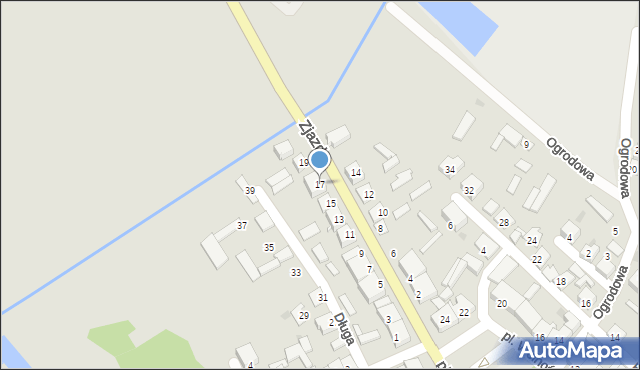 Stawiski, Zjazd, 17, mapa Stawiski