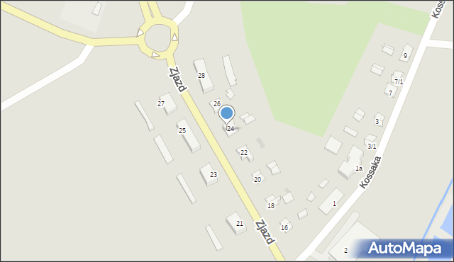 Stawiski, Zjazd, 24/2, mapa Stawiski