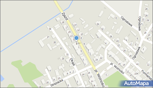 Stawiski, Zjazd, 9, mapa Stawiski