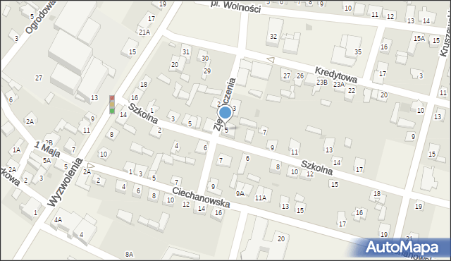 Strzegowo, Zjednoczenia, 5, mapa Strzegowo