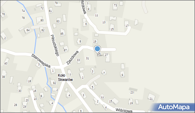 Targowiska, Zjazdowa, 29, mapa Targowiska