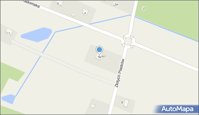 Antoninów, Złotych Piasków, 7A, mapa Antoninów