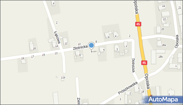 Boguszyce, Złotnicka, 7, mapa Boguszyce