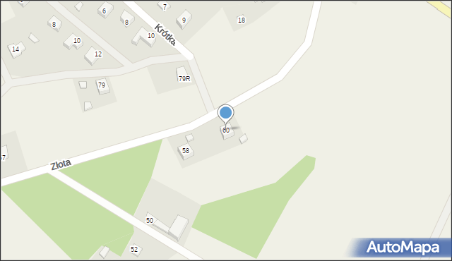 Borowiec, Złota, 60, mapa Borowiec