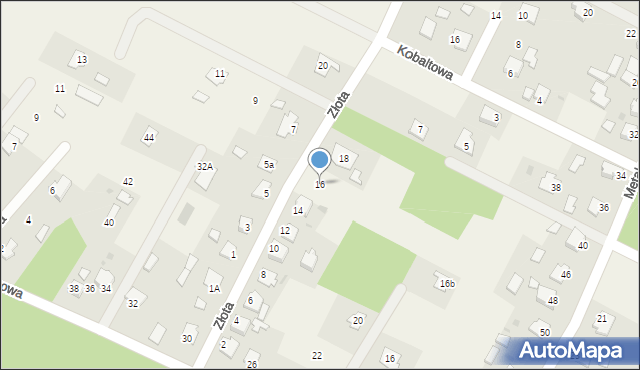 Brzeźnica, Złota, 16, mapa Brzeźnica