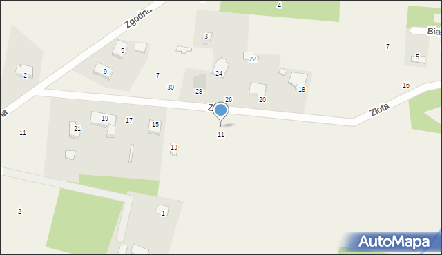 Cerekiew, Złota, 11b, mapa Cerekiew