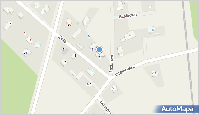 Czarnowiec, Złota, 2, mapa Czarnowiec