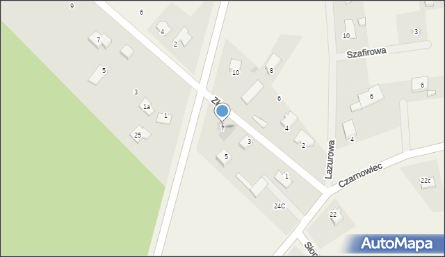 Czarnowiec, Złota, 7, mapa Czarnowiec