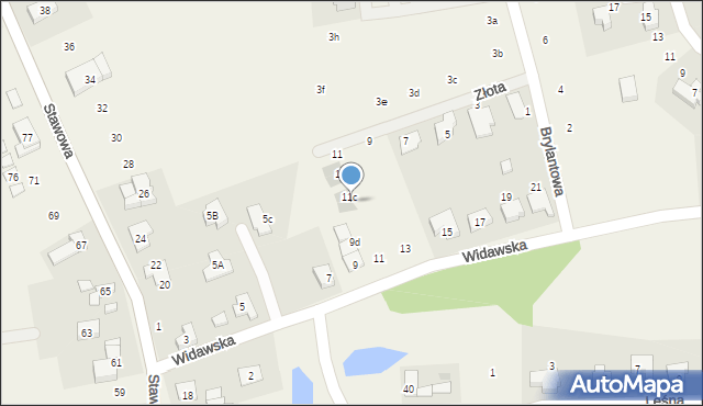 Dobrzykowice, Złota, 11d, mapa Dobrzykowice