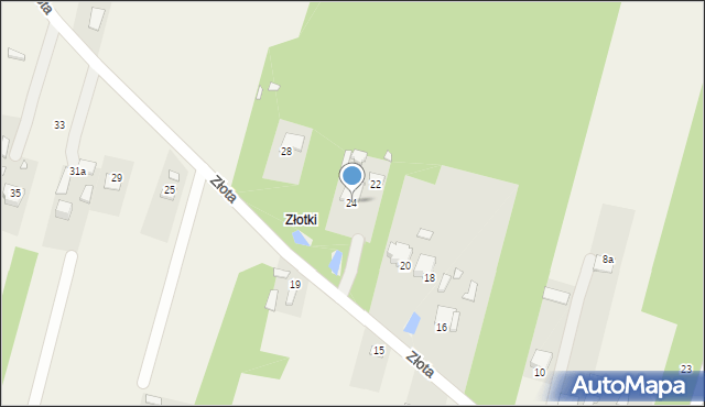 Dziurów, Złota, 24, mapa Dziurów