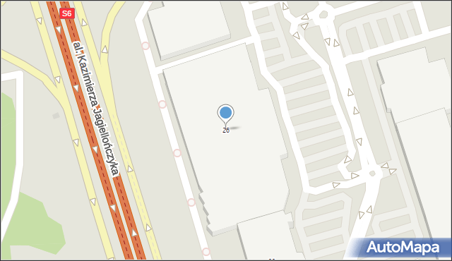 Gdańsk, Złota Karczma, 26, mapa Gdańska